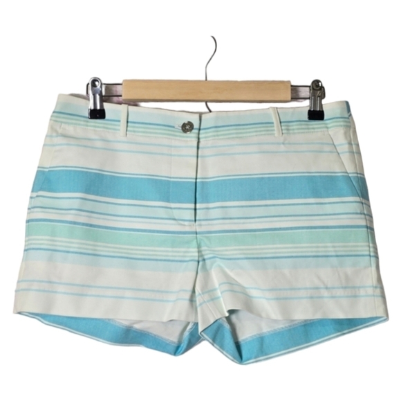 Micheal Kors Flat Front striped Shorts 3" Shorts Size 6 - Picture 1 of 8